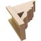 Ekena Millwork 8-in W x 14-in D x 14-in H Funston Trad Rough Cedar Woodgrain TimberThane Outlooker, Primed Tan OUTUR080X14X14FST04RCPR - alternate 4